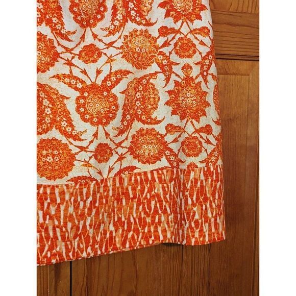 Michael Kors MIni Stretch Cotton Pencil Skirt  Clementine Paisley - Picture 5 of 11